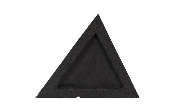 Rift Wall Tile, Triangle, Matte Black, Gold Leaf