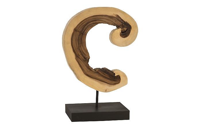 Creature Sculpture on Stand, Natural