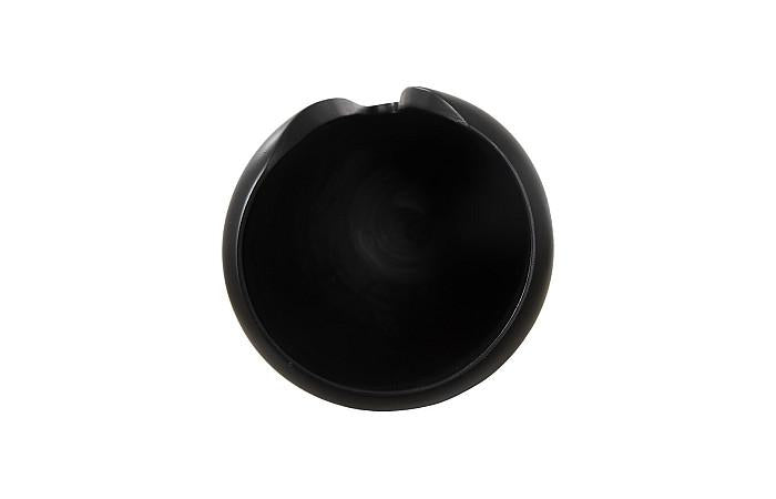 Interval Wood Vase, Black, Small