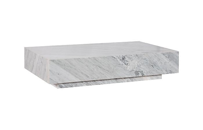 Marble Coffee Table, White