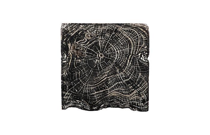 Black Wash Stool, Square