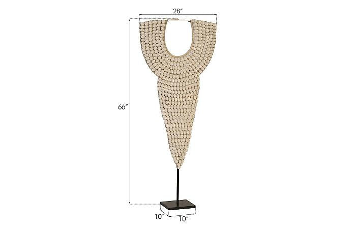 Shell Necklace Sculpture, On Stand