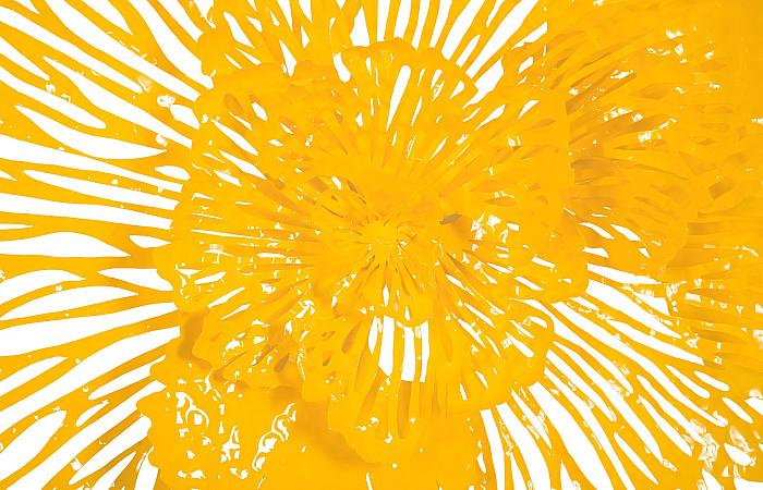 Flower Wall Art, Medium, Dandelion, Metal