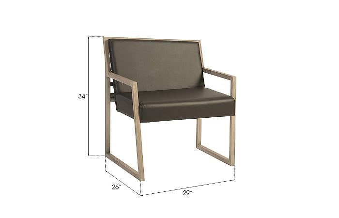Ladder Slant Arm Chair, Right