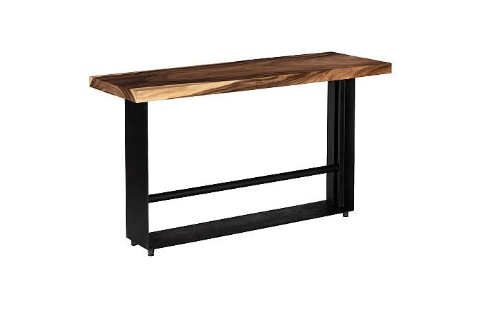 Iron Frame Bar Table, Natural