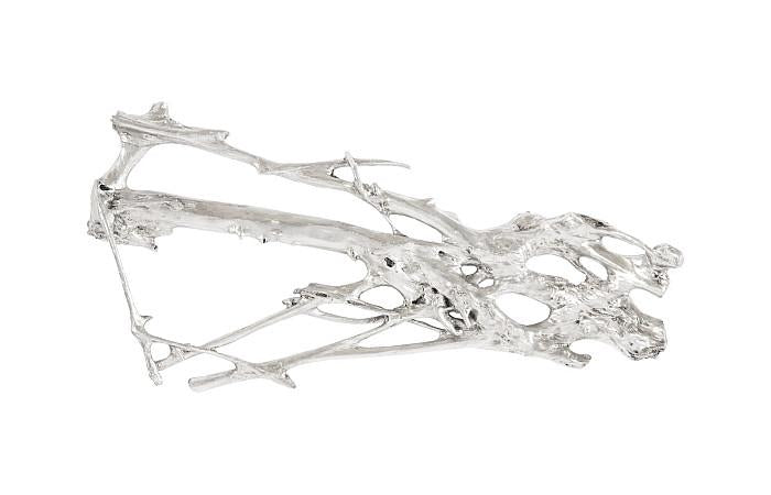 Root Wall Art, Large, Silver Leaf