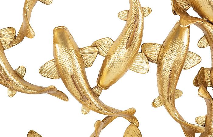 Koi Wall Art, Gold Leaf, Small