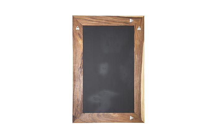 Geometry Wood Mirror, Natural, Black