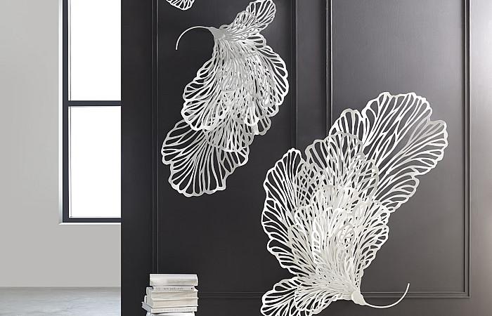 Butterfly Wall Art, White, MD