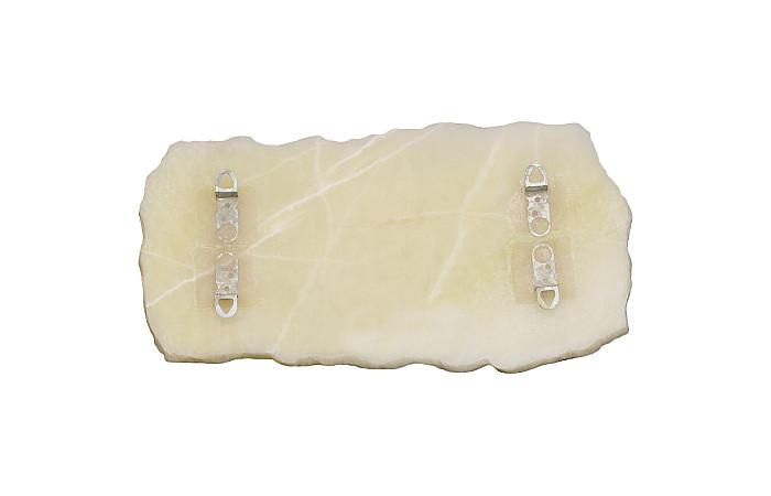 Onyx Slice Wall Tile, White