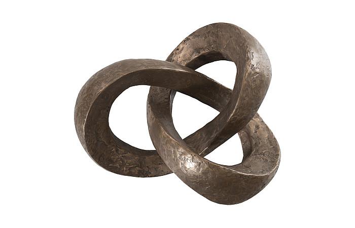 Trifoil Coffee Table, Bronze w/ Glass