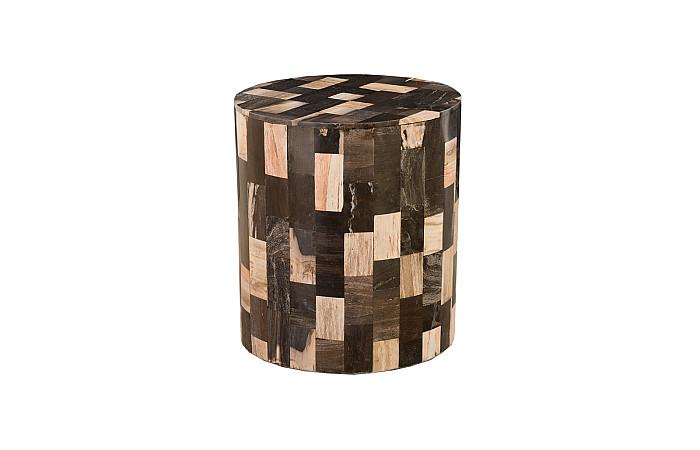 Petrified Laminate Stool, Brown/Black