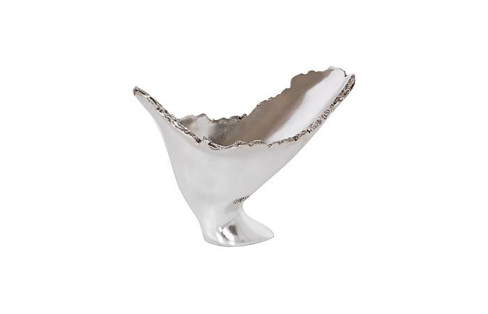 Burled Vase, Silver Leaf