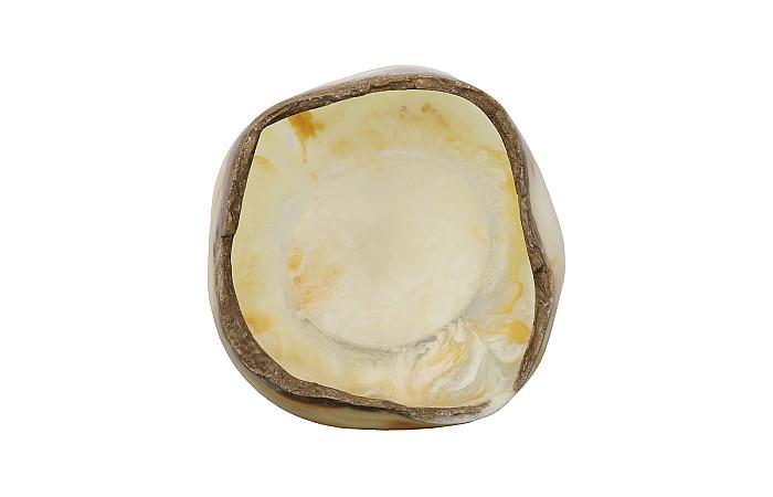Cast Onyx Bowl, White Cloud