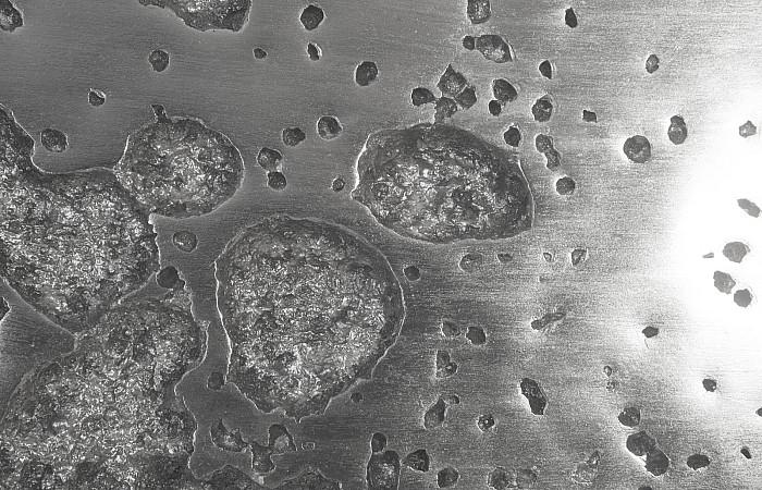 Splotch Wall Art, Square, Silver Leaf