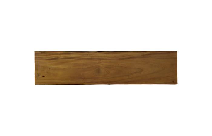 Origins Straight Edge Bench, Natural, Satin Black Legs