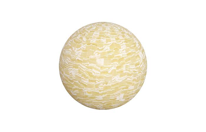 Onyx Lamp, Sphere, White