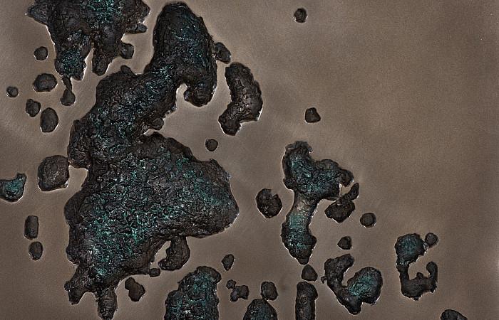 Splotch Wall Art, Rectangle, Bronze Finish