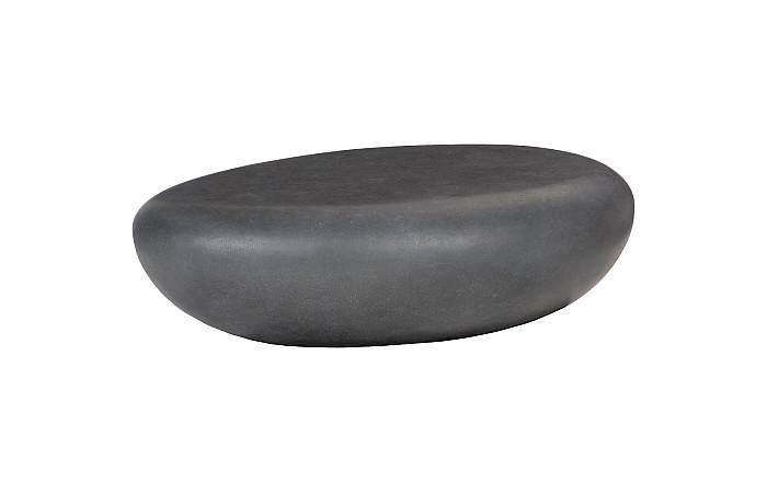 River Stone Coffee Table, Charcoal Stone, Large