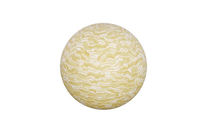 Onyx Lamp, Sphere, White