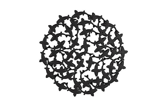 Koi Wall Art, Matte Black