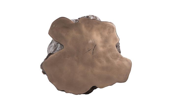 Log Side Table, Bronze