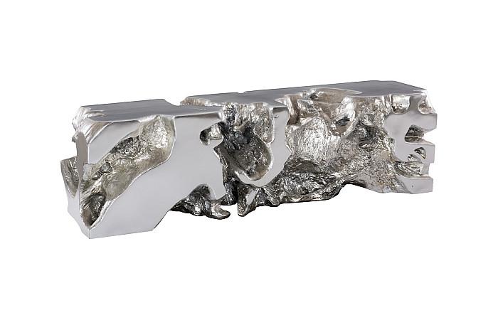 Freeform Bench, Silver Leaf