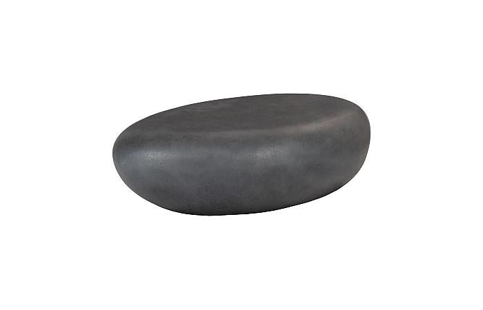 River Stone Coffee Table, Charcoal Stone, Small