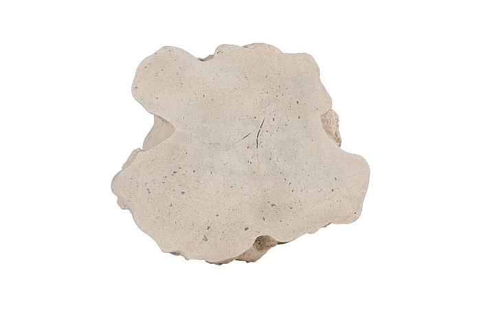 Log Side Table, Roman Stone