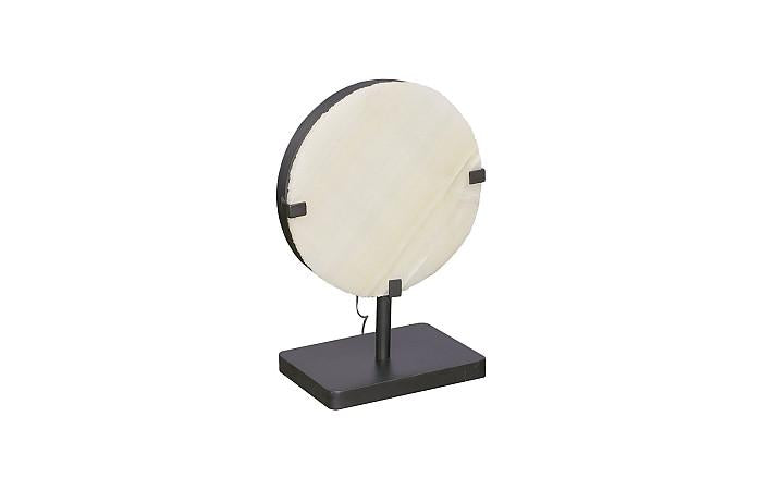 Onyx Lamp, Round Black Base