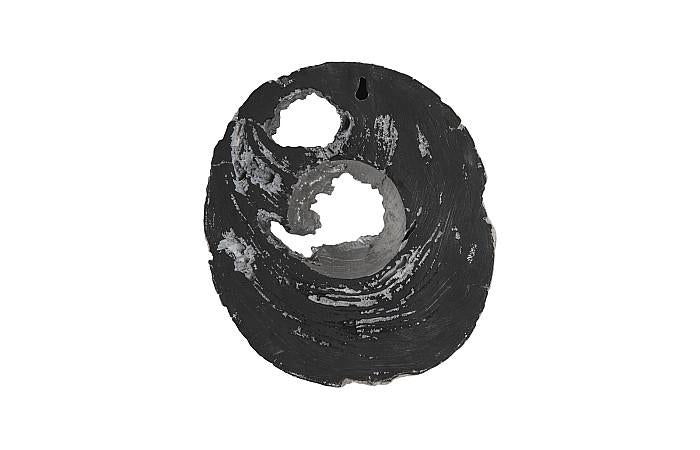 Cast Eroded Wood Circle Wall Tile