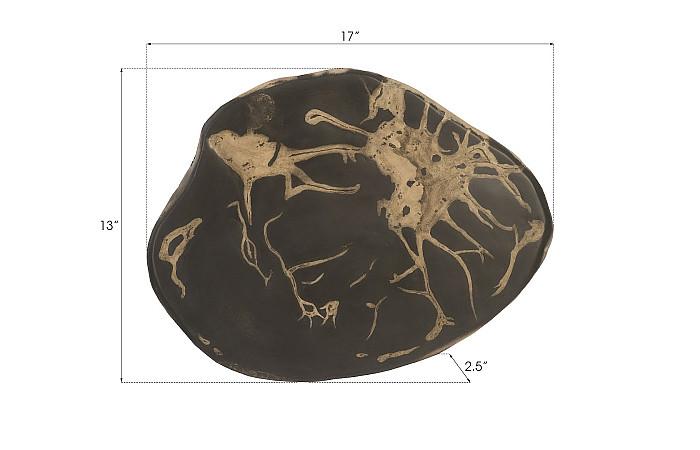 Cast Petrified Wood Wall Tile, Resin