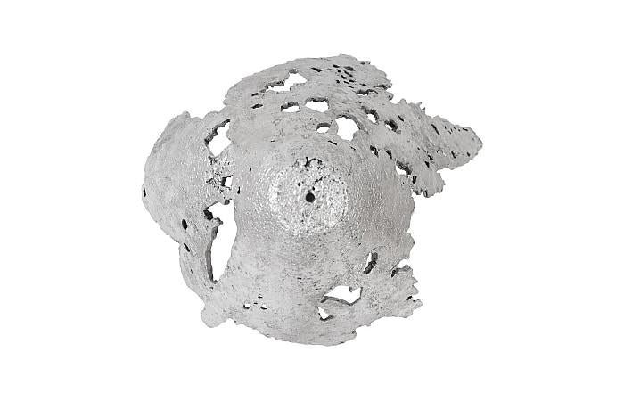 Perforated Splash Bowl Wall Art, Silver Leaf