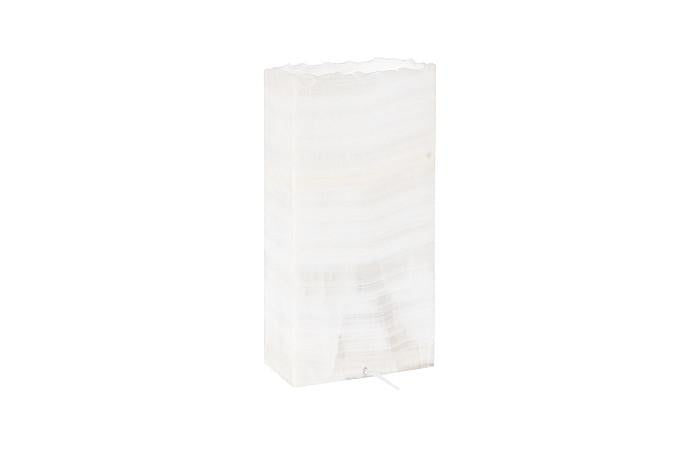 Onyx Lamp, Rectangle, White
