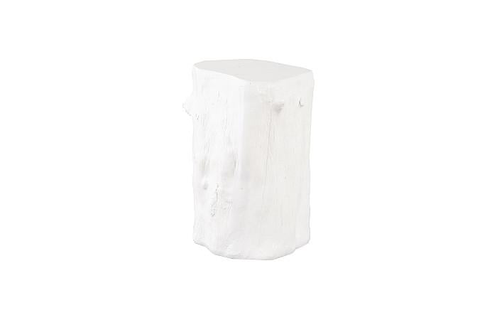 Log Stool, Gel Coat White, SM