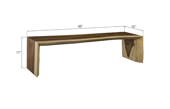 Waterfall Bench, Natural