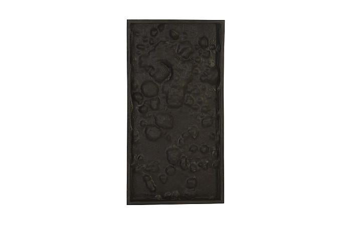 Splotch Wall Art, Rectangle, Silver Leaf