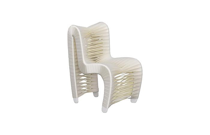 Seat Belt Chair, Kid Sized, White