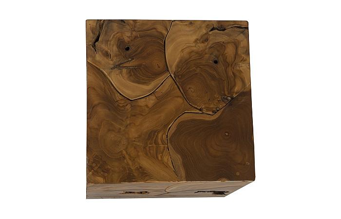 Teak Slice Side Table