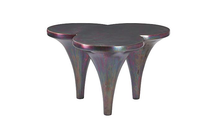 Marley Coffee Table, Resin, Copper Finish