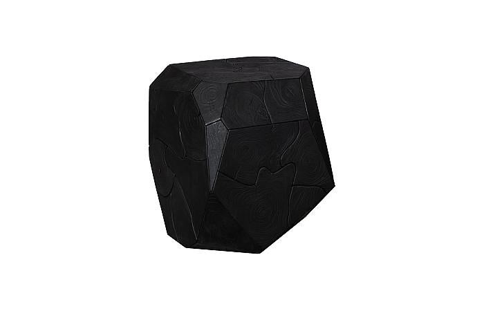 Prism Side Table, Black Finish