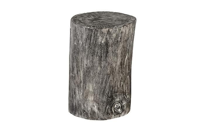 Chamcha Wood Stool, Gray Stone