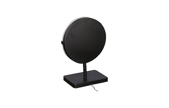 Onyx Lamp, Round Black Base