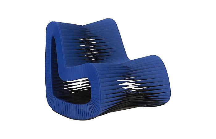 Seat Belt Rocking Chair, Blue/Black