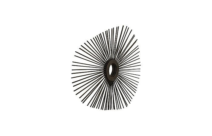 Spoke Mirror, Burnt, Ovoid