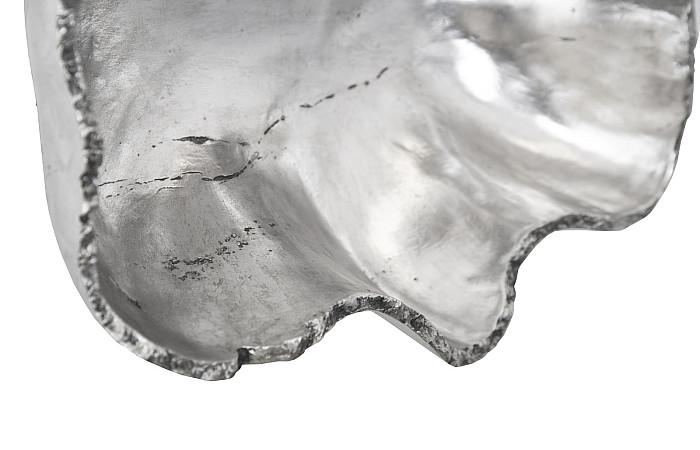 Cast Onyx Wall Bowl, Silver, SM