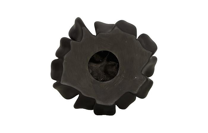 Topsy Turvy Succulent Wall Art, Smooth Matte Black