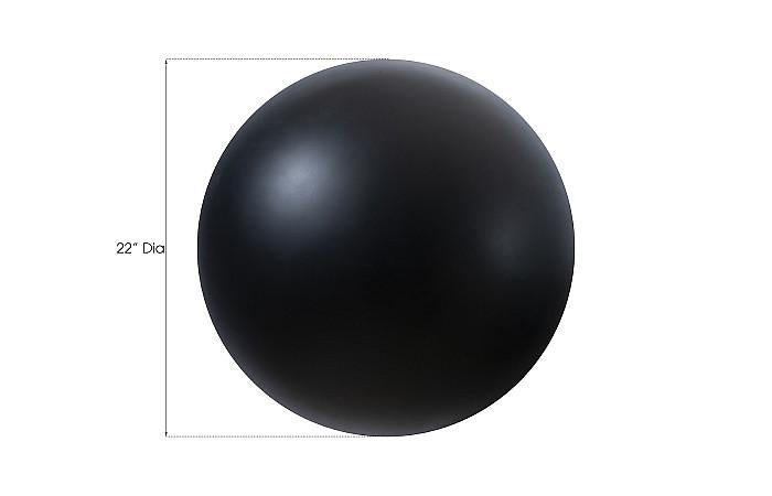 Ball on the Wall, Large, Matte Black