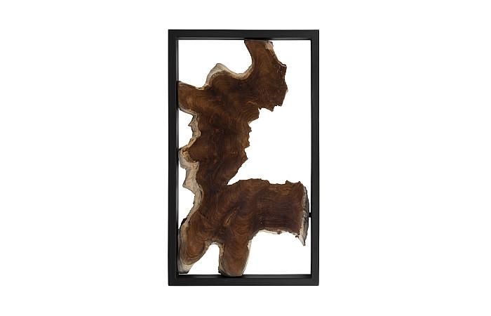 Framed Root Wall Art, Rectangle, Black