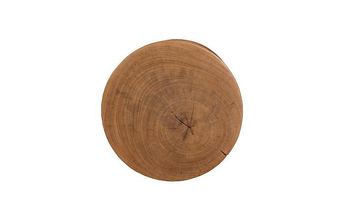 Wood Hourglass Stool